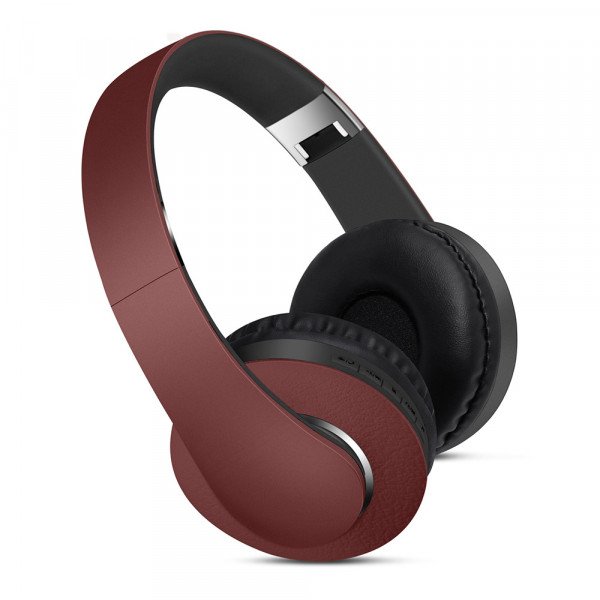 Wholesale High Definition Over the Ear Wireless Bluetooth Stereo Headphone K3 (Brown Red)